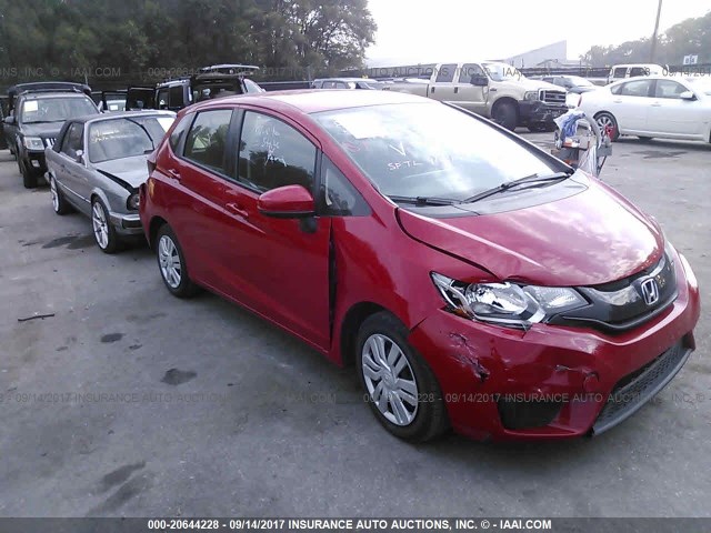 JHMGK5H59GX005722 - 2016 HONDA FIT LX Rouge photo 1