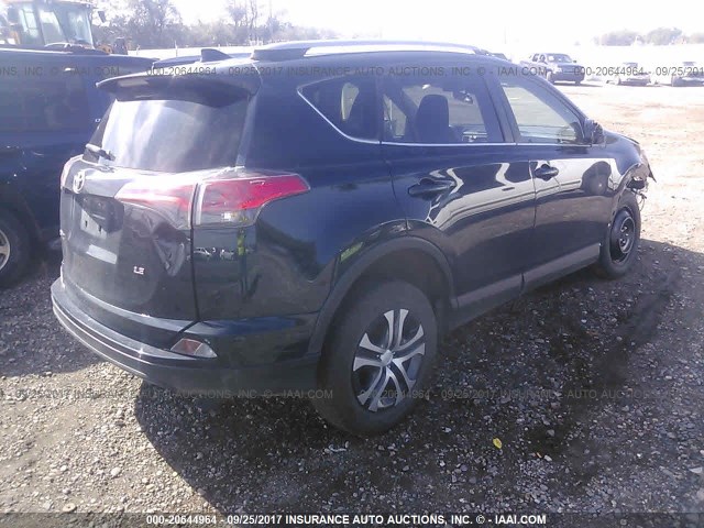 JTMZFREV5HJ128397 - 2017 TOYOTA RAV4 LE BLACK photo 4