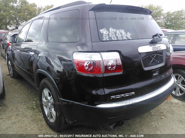 1GKER23D29J104751 - 2009 GMC ACADIA SLT-1 MAROON photo 3