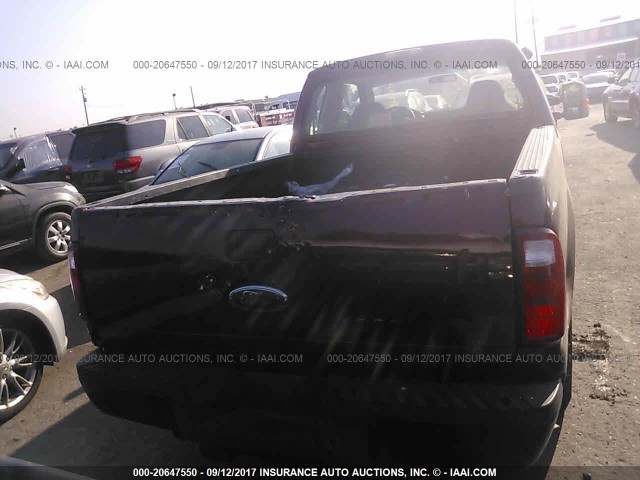 1FTNX205X8EA55126 - 2008 FORD F250 SUPER DUTY RED photo 6