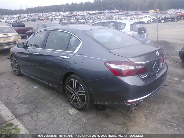 1HGCR2F54HA136883 - 2017 HONDA ACCORD SPORT 灰色 照片 3