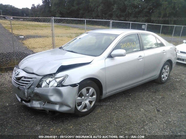 4T1BE46K98U230145 - 2008 TOYOTA CAMRY CE/LE/XLE/SE GRAY photo 2