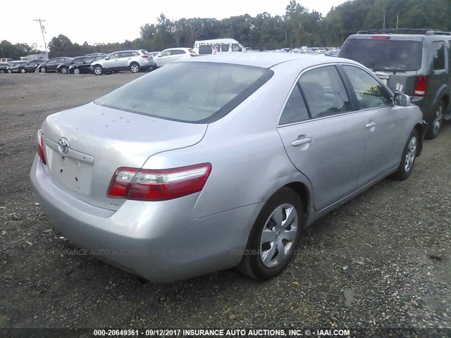4T1BE46K98U230145 - 2008 TOYOTA CAMRY CE/LE/XLE/SE GRAY photo 4