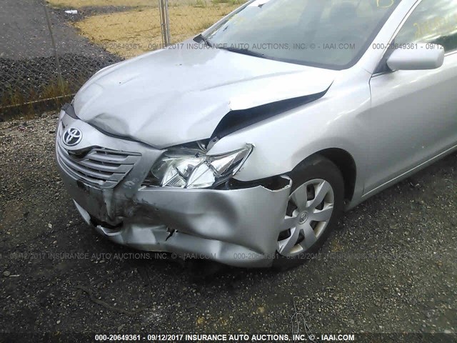 4T1BE46K98U230145 - 2008 TOYOTA CAMRY CE/LE/XLE/SE GRAY photo 6