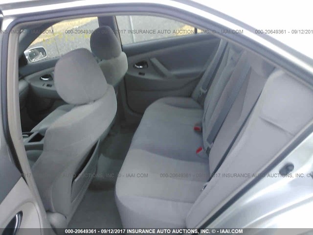 4T1BE46K98U230145 - 2008 TOYOTA CAMRY CE/LE/XLE/SE GRAY photo 8