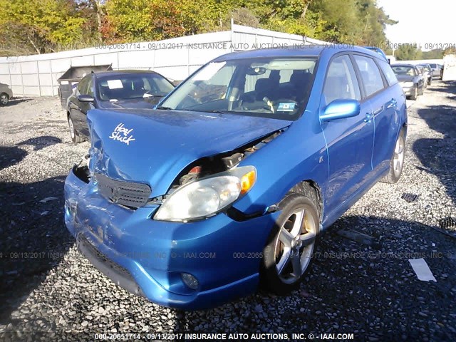 2T1KR32E67C626192 - 2007 TOYOTA COROLLA MATRIX XR BLUE photo 2