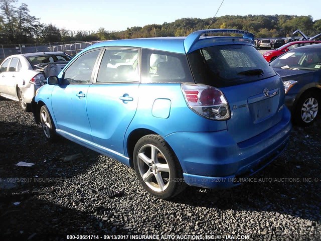 2T1KR32E67C626192 - 2007 TOYOTA COROLLA MATRIX XR BLUE photo 3