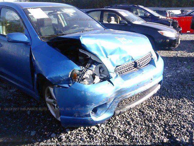 2T1KR32E67C626192 - 2007 TOYOTA COROLLA MATRIX XR BLUE photo 6