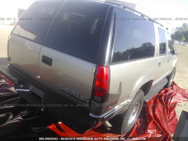 3GNGK26J4XG265280 - 1999 CHEVROLET SUBURBAN K2500 GRAY photo 4