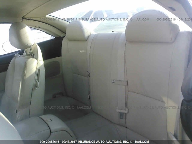 JTHFN48Y469002723 - 2006 LEXUS SC 430 WHITE photo 8