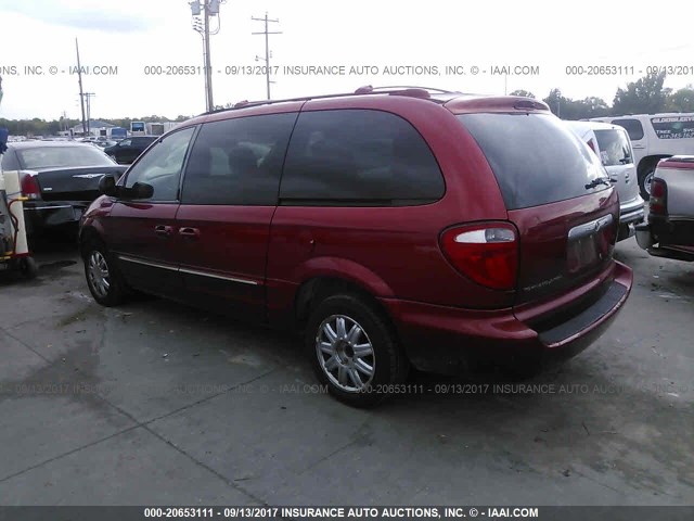 2C8GP64L84R577421 - 2004 CHRYSLER TOWN & COUNTRY LIMITED RED photo 3