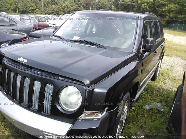 1J8FF48W78D513462 - 2008 JEEP PATRIOT LIMITED BLACK photo 2