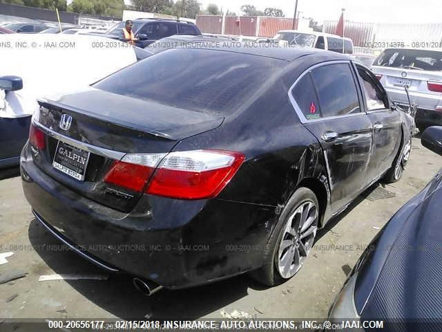 1HGCR2F55FA175057 - 2015 HONDA ACCORD SPORT BLACK photo 4