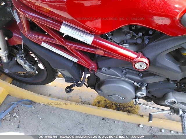 ZDM1RADNXEB076833 - 2014 DUCATI MONSTER 696 RED photo 9