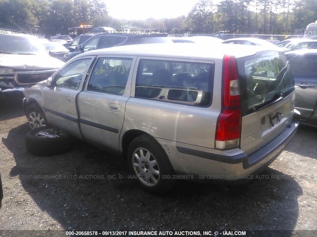 YV1SW61N612068355 - 2001 VOLVO V70 SILVER photo 3