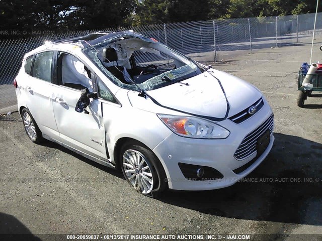 1FADP5BU0DL549914 - 2013 FORD C-MAX SEL WHITE photo 1