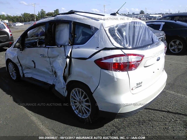 1FADP5BU0DL549914 - 2013 FORD C-MAX SEL WHITE photo 3