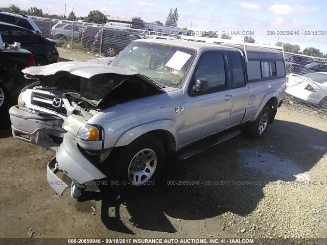 4F4YR16U72TM21733 - 2002 MAZDA B3000 CAB PLUS SILVER photo 2