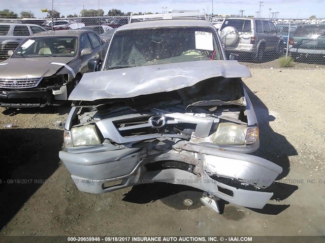 4F4YR16U72TM21733 - 2002 MAZDA B3000 CAB PLUS SILVER photo 6