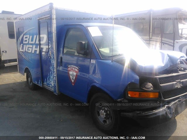 1GBHG31UX31226468 - 2003 CHEVROLET EXPRESS G3500  BLUE photo 1