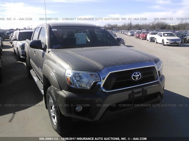 5TFJU4GN5DX037415 - 2013 TOYOTA TACOMA DOUBLE CAB PRERUNNER TAN photo 1