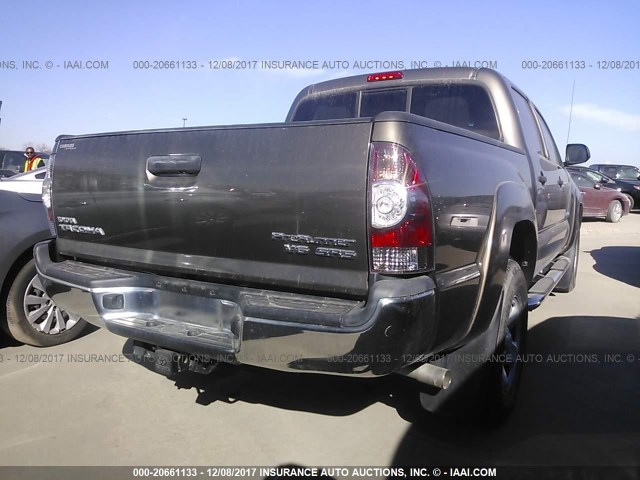 5TFJU4GN5DX037415 - 2013 TOYOTA TACOMA DOUBLE CAB PRERUNNER TAN photo 4