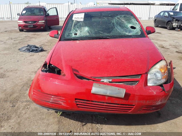 1G1AZ55F467836147 - 2006 CHEVROLET COBALT LTZ RED photo 6