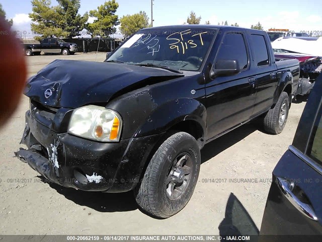 1N6ED27T73C433840 - 2003 NISSAN FRONTIER CREW CAB XE/CREW CAB SE BLACK photo 2