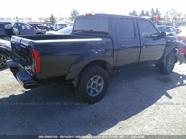 1N6ED27T73C433840 - 2003 NISSAN FRONTIER CREW CAB XE/CREW CAB SE BLACK photo 4