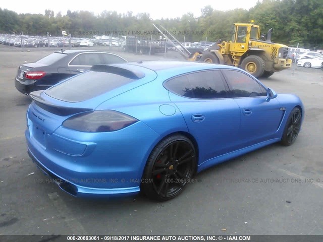 WP0AA2A73BL013822 - 2011 PORSCHE PANAMERA 2/4 BLUE photo 4