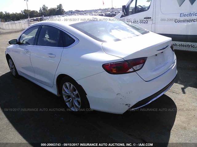 1C3CCCCB1FN544770 - 2015 CHRYSLER 200 C WHITE photo 3