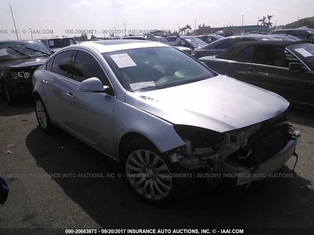 2G4GS5EV7C9215374 - 2012 BUICK REGAL PREMIUM SILVER photo 1