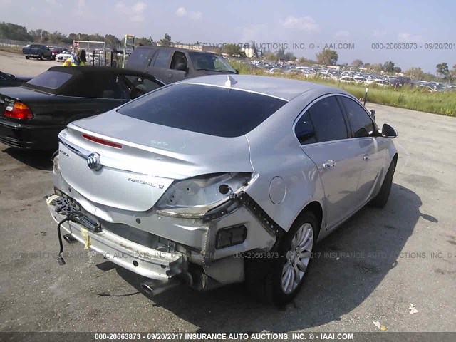 2G4GS5EV7C9215374 - 2012 BUICK REGAL PREMIUM SILVER photo 4