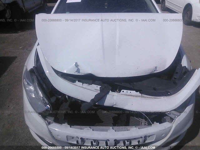 1C3CDFAA1FD301393 - 2015 DODGE DART SE WHITE photo 10