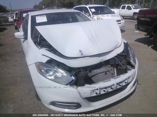 1C3CDFAA1FD301393 - 2015 DODGE DART SE WHITE photo 6