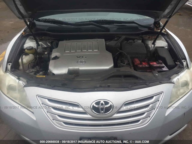 4T1BK46K57U034985 - 2007 TOYOTA CAMRY NEW GENERAT LE/XLE/SE SILVER photo 10