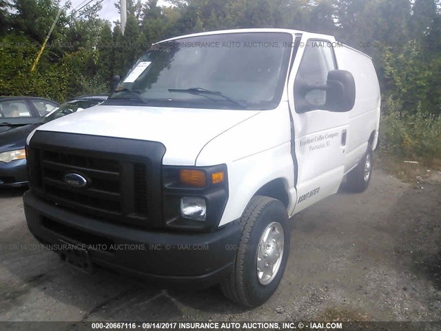 1FTNE2EL4CDA19833 - 2012 FORD ECONOLINE E250 VAN WHITE photo 2