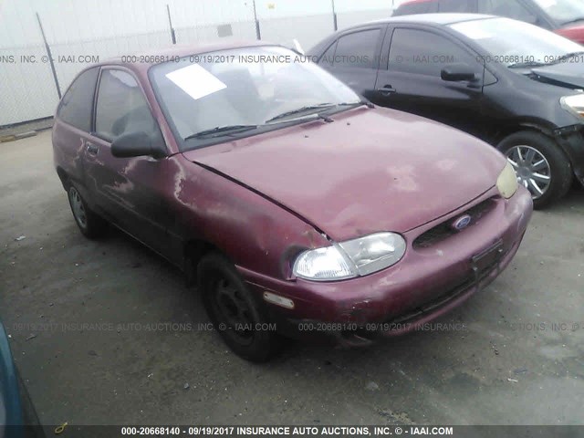 KNJLT05H5V6228273 - 1997 FORD ASPIRE RED photo 1