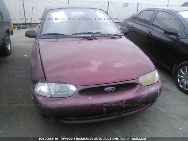 KNJLT05H5V6228273 - 1997 FORD ASPIRE RED photo 6