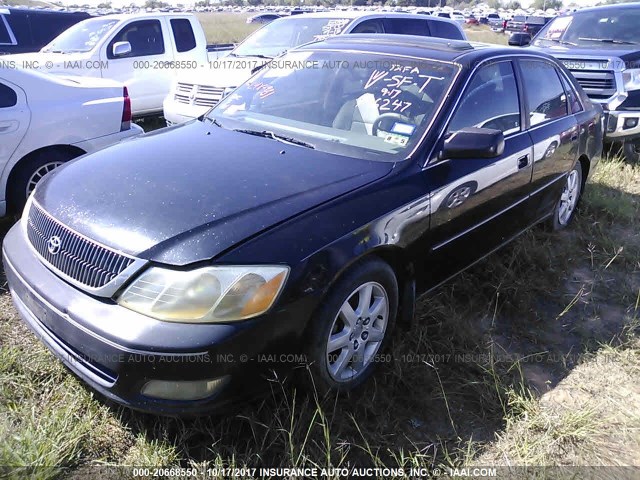 4T1BF28B41U196247 - 2001 TOYOTA AVALON XL/XLS BLACK photo 2