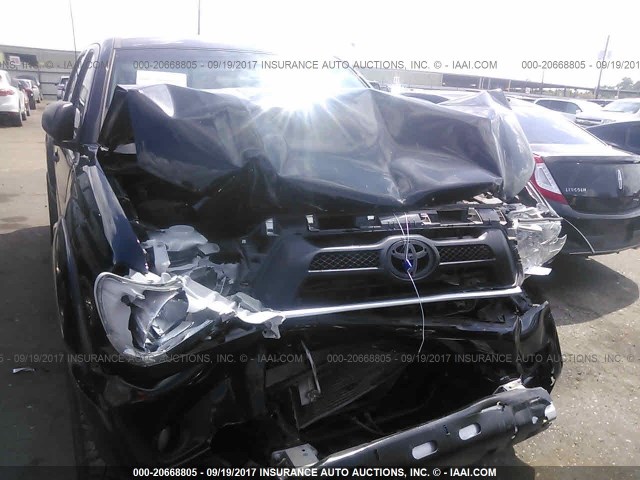 5TFJU4GN6FX075349 - 2015 TOYOTA TACOMA DOUBLE CAB PRERUNNER BLACK photo 6