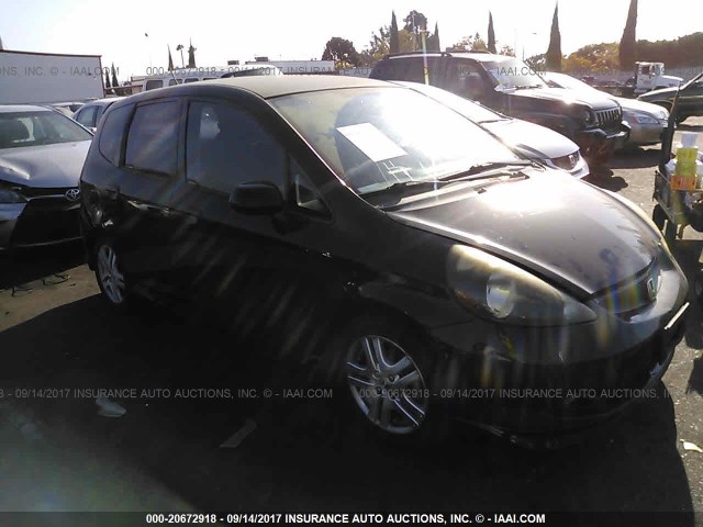 JHMGD38667S006959 - 2007 HONDA FIT S 黑色 照片 1