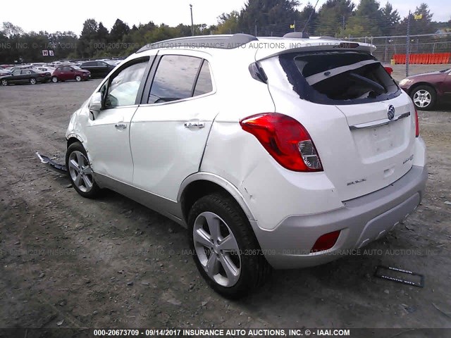 KL4CJESB5FB271231 - 2015 BUICK ENCORE WHITE photo 3