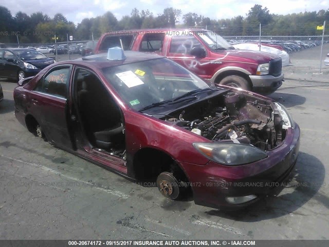 4T1BE32K34U303164 - 2004 TOYOTA CAMRY LE/XLE/SE მუქწითელი ფოტო 1