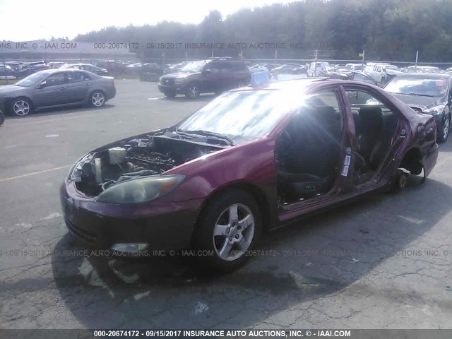 4T1BE32K34U303164 - 2004 TOYOTA CAMRY LE/XLE/SE მუქწითელი ფოტო 2