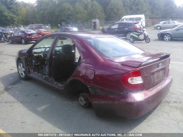 4T1BE32K34U303164 - 2004 TOYOTA CAMRY LE/XLE/SE მუქწითელი ფოტო 3