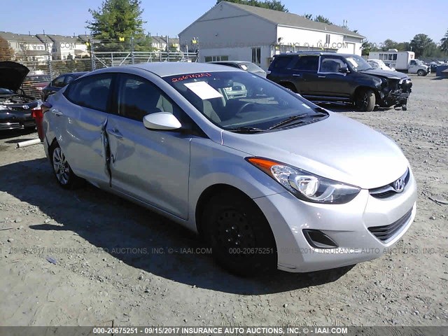 KMHDH4AE6DU631132 - 2013 HYUNDAI ELANTRA GLS/LIMITED SILVER photo 1