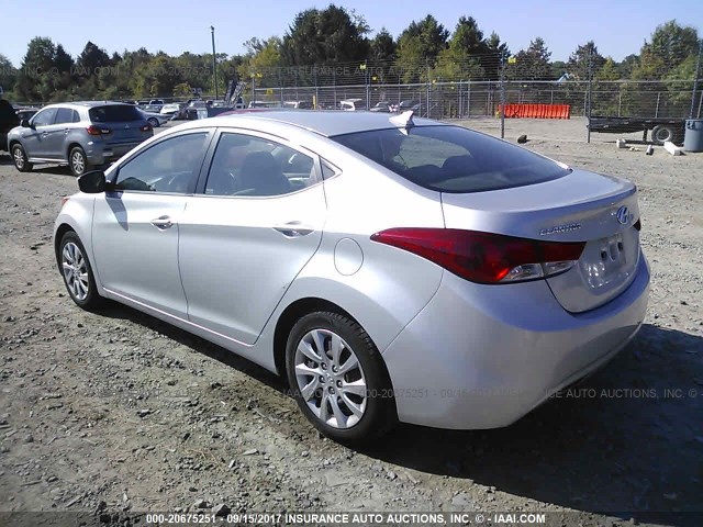 KMHDH4AE6DU631132 - 2013 HYUNDAI ELANTRA GLS/LIMITED SILVER photo 3