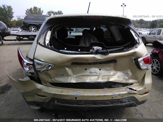 5N1AR2MM9DC678216 - 2013 NISSAN PATHFINDER S/SV/SL/PLATINUM 金色 照片 6