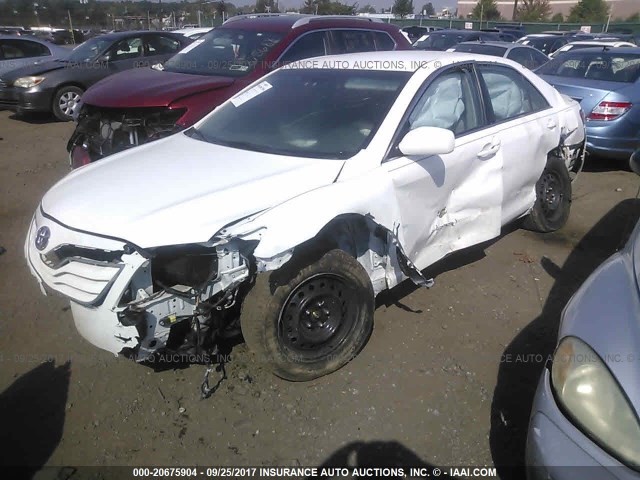 4T1BF3EK3BU592441 - 2011 TOYOTA CAMRY SE/LE/XLE WHITE photo 2